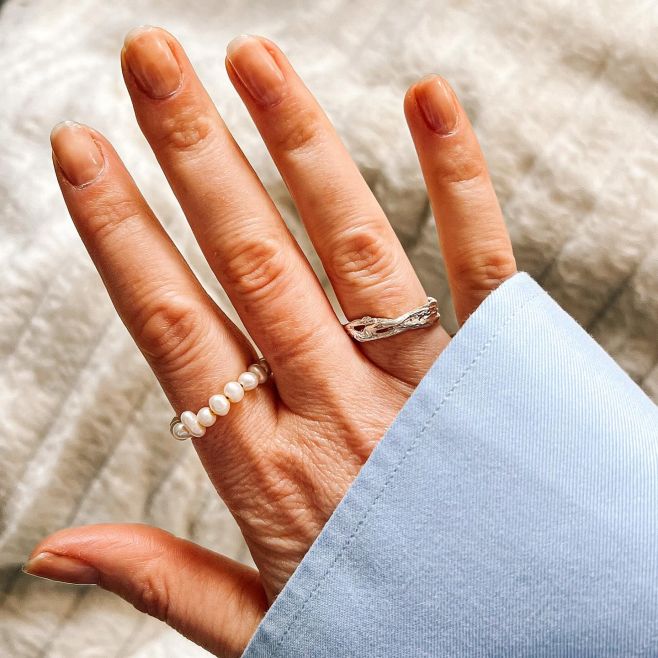 Prsten Řeč stromů, moje láska. Dělala jsem jej už ve stříbře i všech barvách zlata....